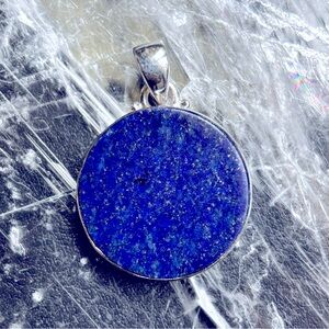 Lapis Lazuli Pendant, Sterling Silver